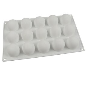 Silicone Mold Manufacturer - 15-Cavity Non-Stick 3D Ball Shape for Mousse & Dessert