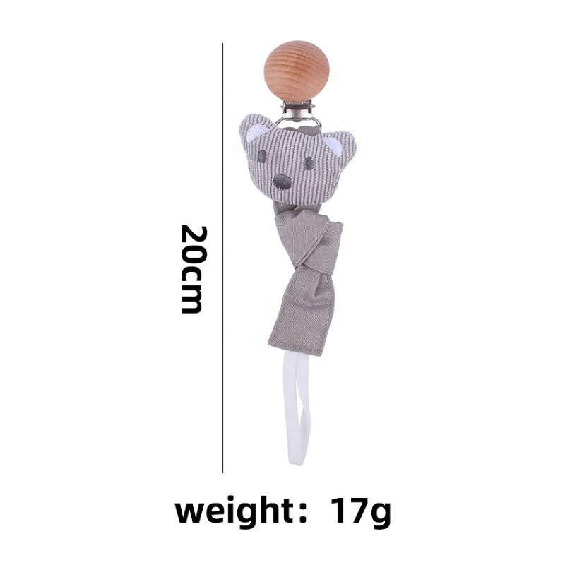 Pacifier Clip Set Manufacturer - New Design Portable Cotton Linen Satin Soft