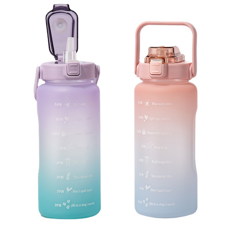 Water Bottle Manufacturer - 64oz PC Bpa Free Wall Insulated Shaker with Straw Lid