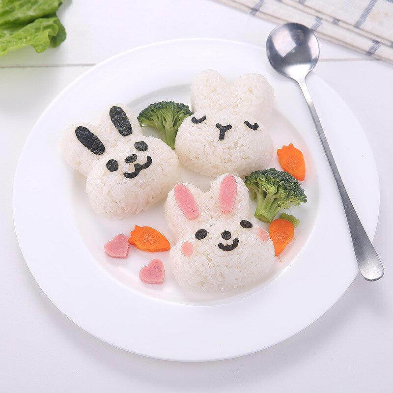 Rice Ball Mold Manufacturer - Cartoon Cute Bunny for Sushi Bento Seaweed