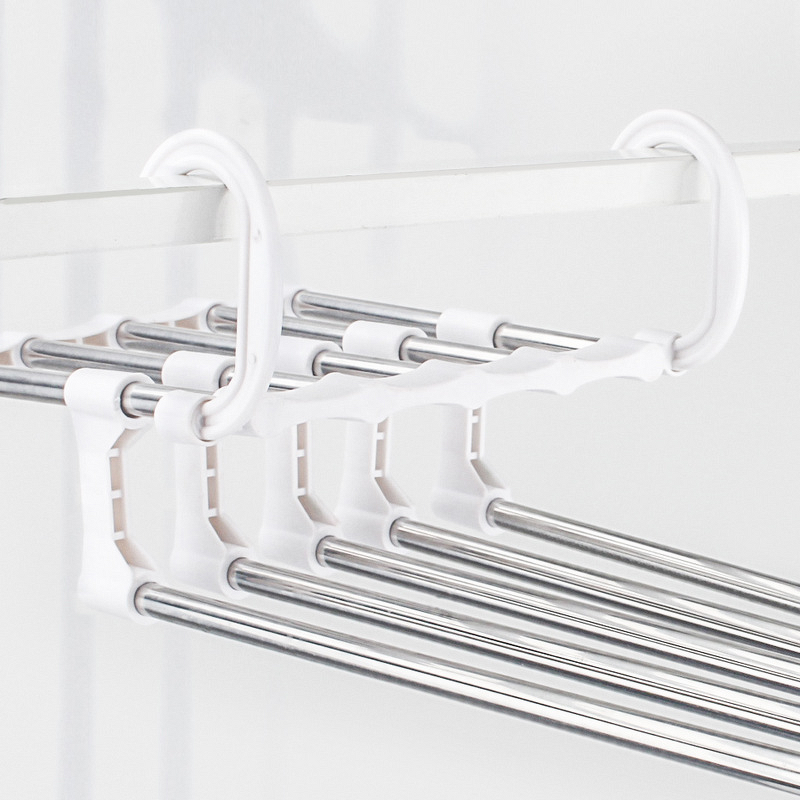 Clothes Hanger Manufacturer - Hot Sales Skirt Multi-functional 5 in 1 Trouser Storage Rack