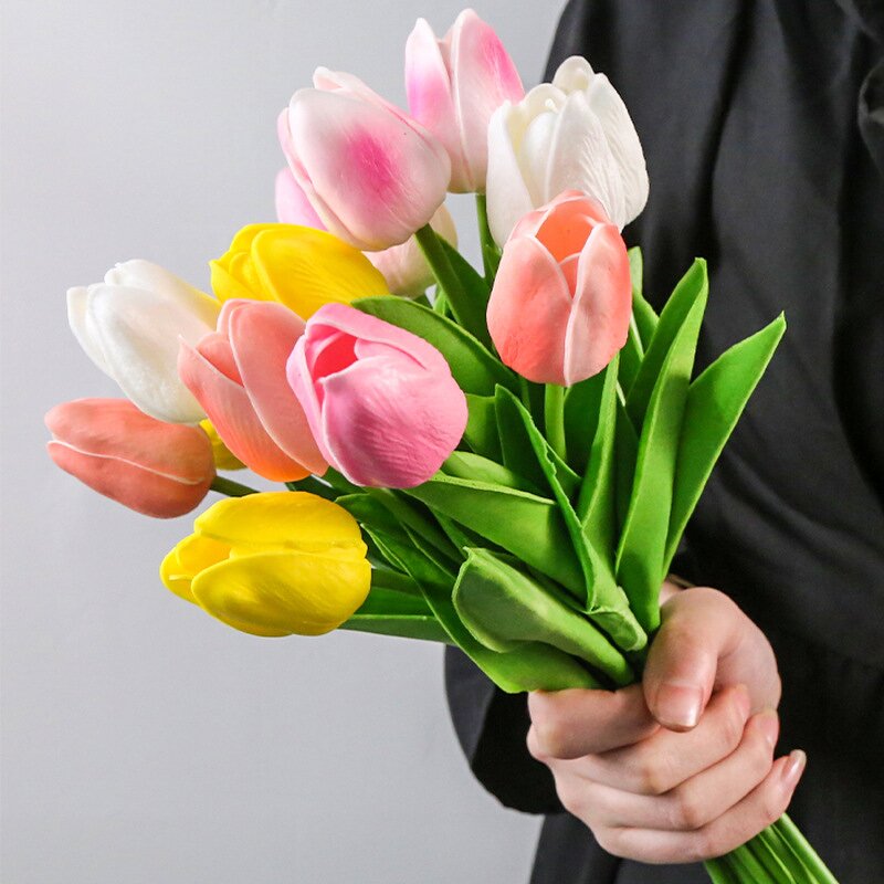 Artificial Flower Manufacturer - Wholesale Tulips Centerpieces Wedding Bouquet Decoration