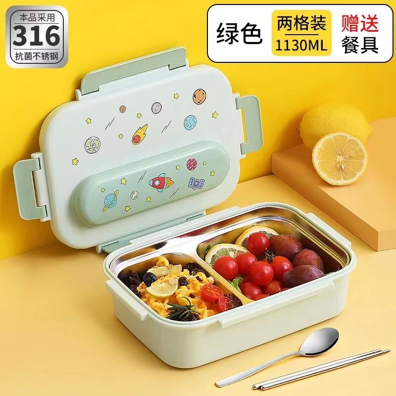 Thermos Lunch Box Manufacturer - 316 Stainless Steel Cute Cartoon Microwave Bento for Kids