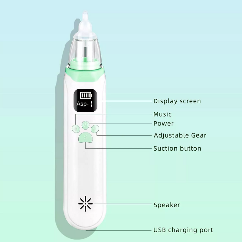 Nasal Aspirator Manufacturer - Baby Health Care Silicone Smart Nose Sucker Electric