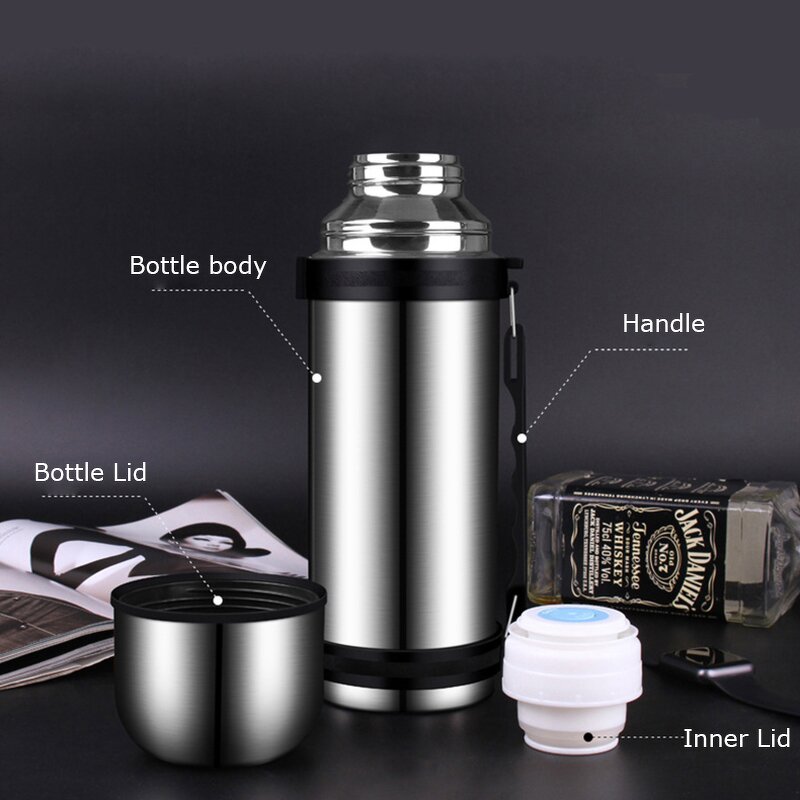 Thermos Bottle Manufacturer - 1.2L Stainless Steel Minimalist Design Vacuum Flask 12-24 Hours