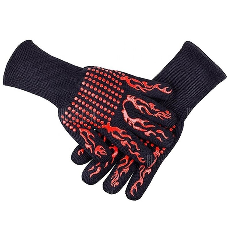 BBQ Gloves Manufacturer - Customized Barbecue Oven Glove OEM 1472F Extreme Heat Resistant