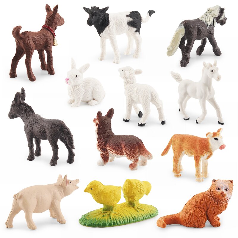Animal Toy Manufacturer - Kids Educational Simulation Farm Poultry Figures Model PVC for Children