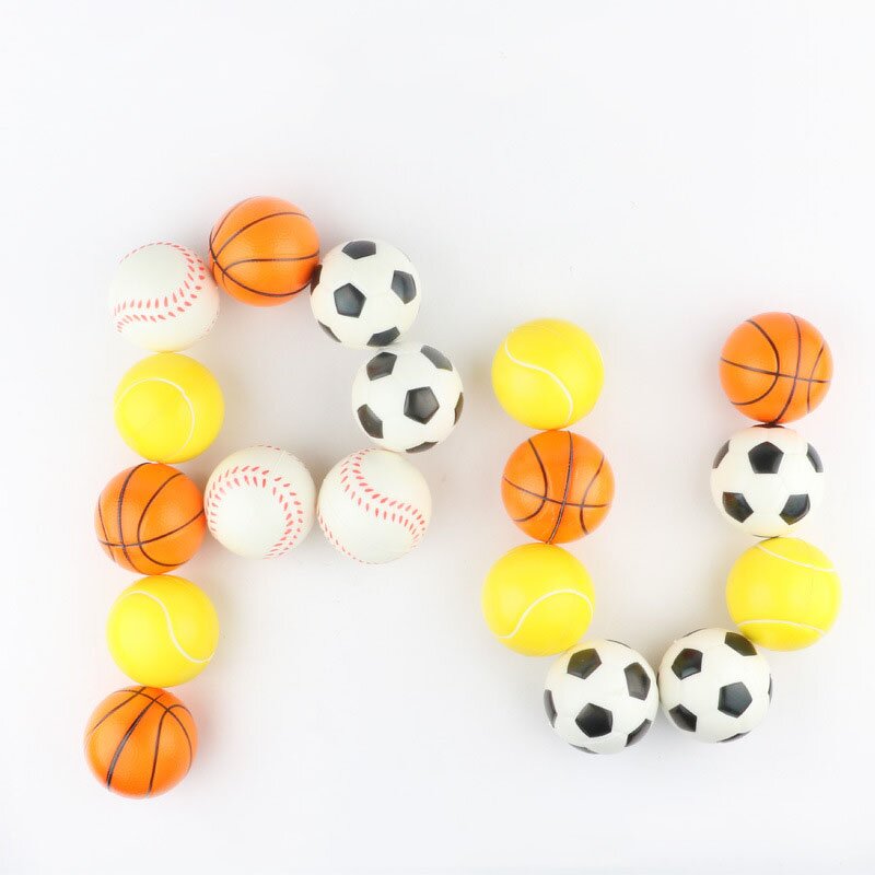 Stress Ball Manufacturer - Cute Customized Logo Foam Toy Round Shape Pu Foam Basket Football
