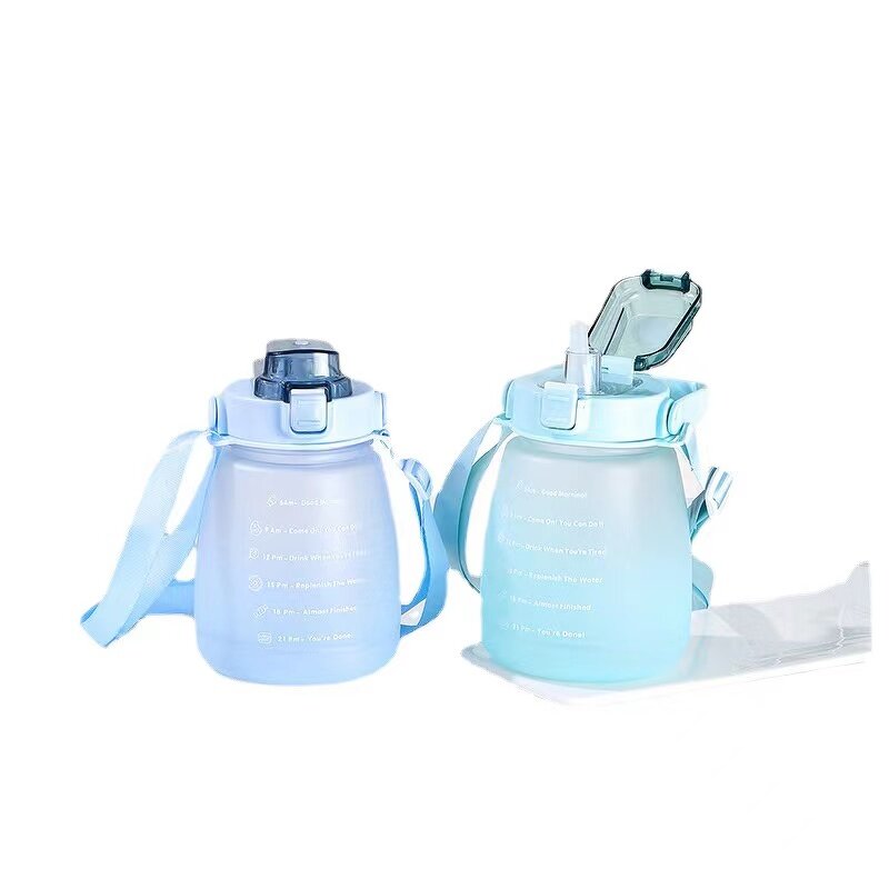 Water Bottle Manufacturer - Wholesale Portable Frosting Kids Sports with Time Marker