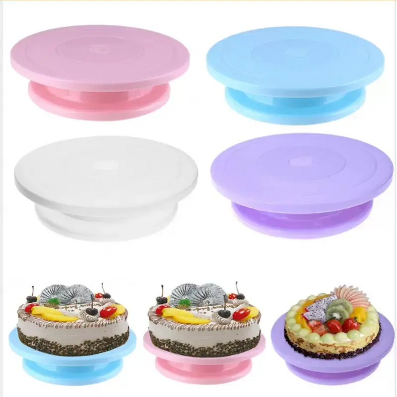 Cake Plate Manufacturer - New 14cm Mini Plastic Non-Toxic for Fondant & Display