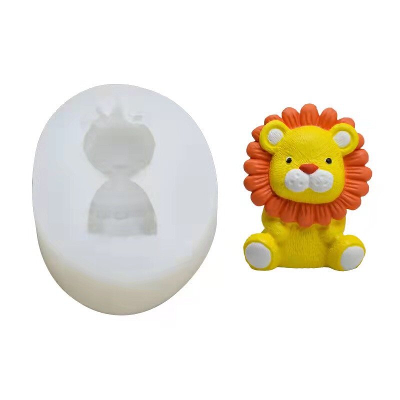 Animal Mold Manufacturer - Eco-Friendly Hedgehog Lion Silicone for Cake & Candle DIY