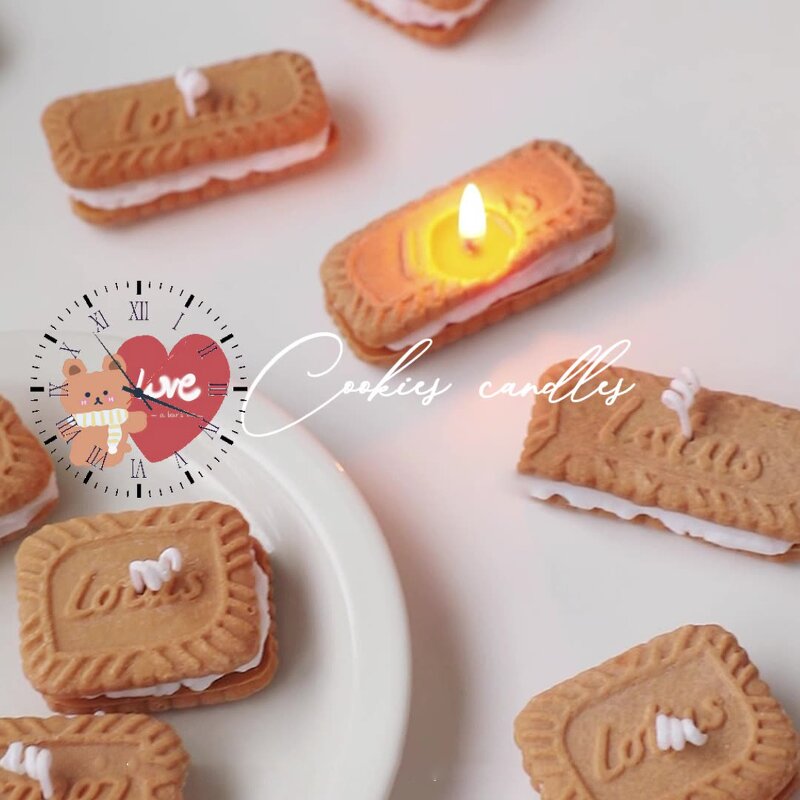 Candle Manufacturer - Creative DIY Wholesale Soy Wax Sandwich Biscuit Shape Aromatherapy