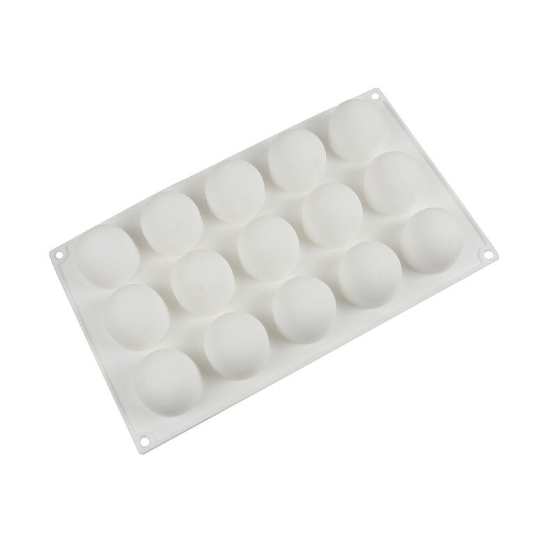 Silicone Mold Manufacturer - 15-Cavity Non-Stick 3D Ball Shape for Mousse & Dessert