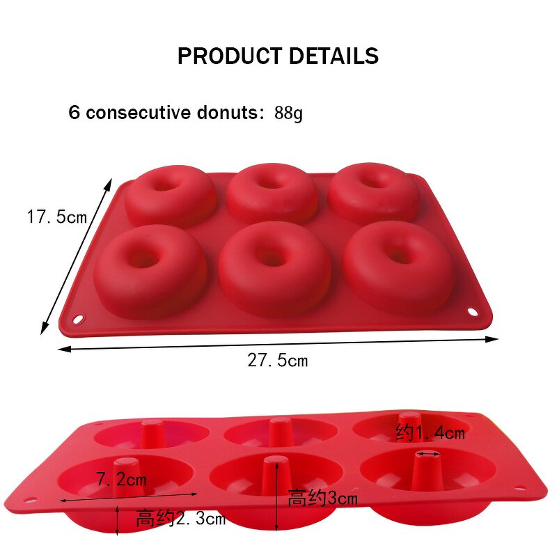 Baking Mold Set Manufacturer - 3-Piece Food Grade Non-Stick Silicone for Donut & Cake