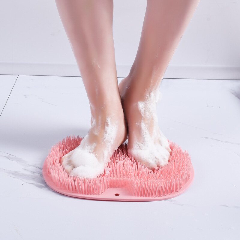 Foot Massage Brush Manufacturer - Silicone Shower Non-slip Bath Mat Foot Scrubber