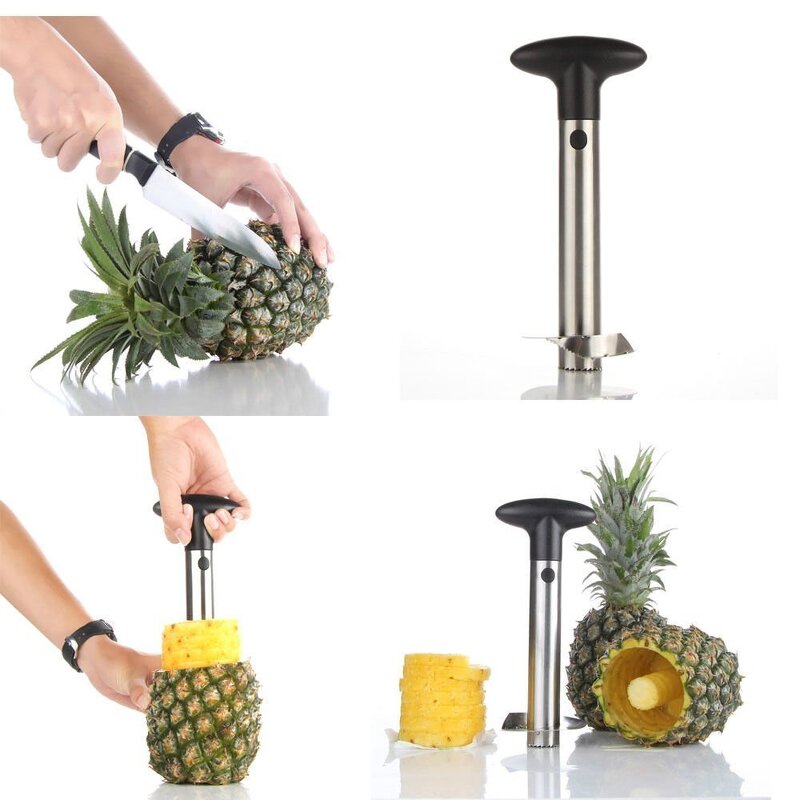 Pineapple Slicer Manufacturer - Hot Sale Stainless Steel Easy Corer Slicer Cutter Peeler