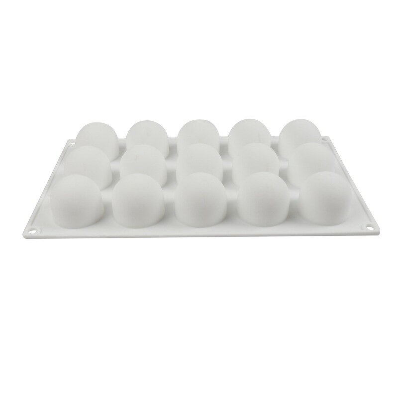Silicone Mold Manufacturer - 15-Cavity Non-Stick 3D Ball Shape for Mousse & Dessert