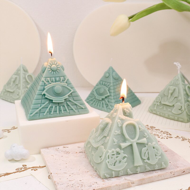 Candle Manufacturer - Pyramid Shape Scented Ornaments Creative Aromatherapy with Hand Gifts
