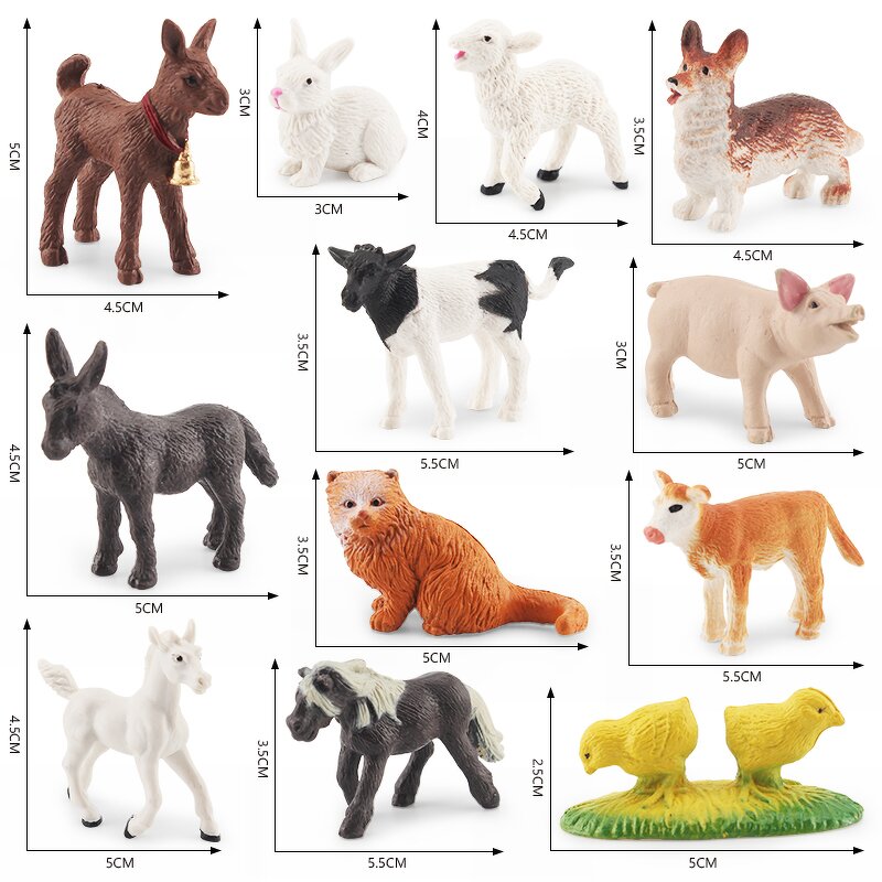 Animal Toy Manufacturer - Kids Educational Simulation Farm Poultry Figures Model PVC for Children