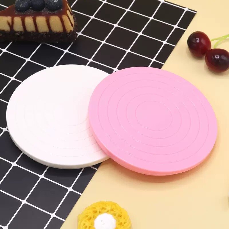 Cake Plate Manufacturer - 14cm Mini Eco-Friendly Plastic Non-Toxic for Fondant Decorating