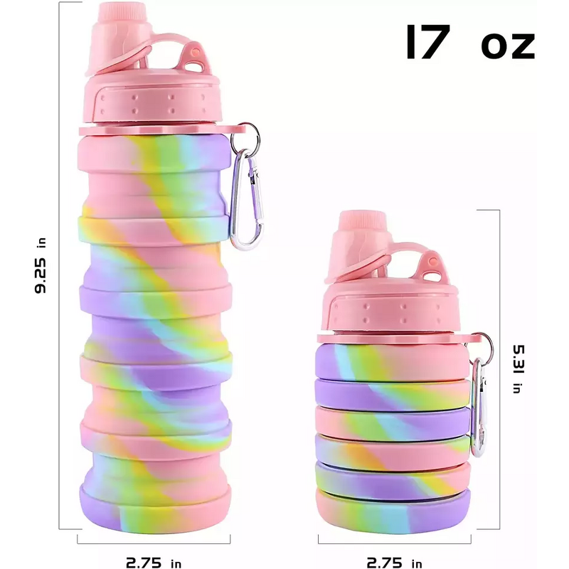 Water Bottle Manufacturer - Foldable Silicone Expandable Collapsible Reusable for Hiking