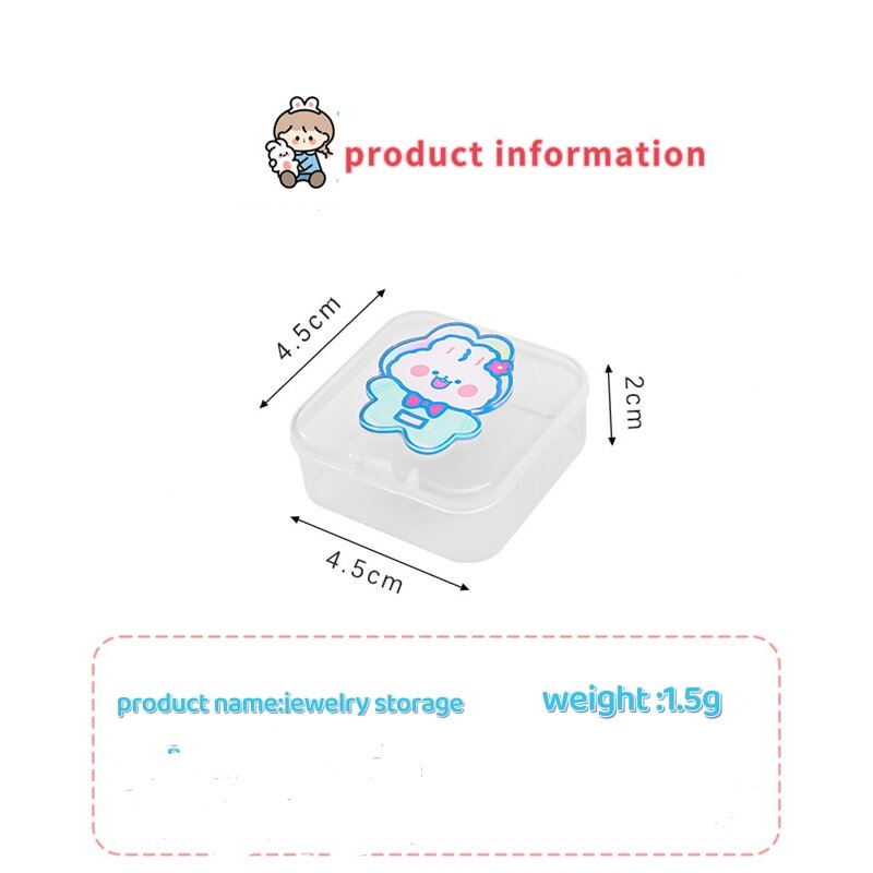 Jewelry Box Manufacturer - Cartoon for Girl Earrings Hair Accessories Plastic