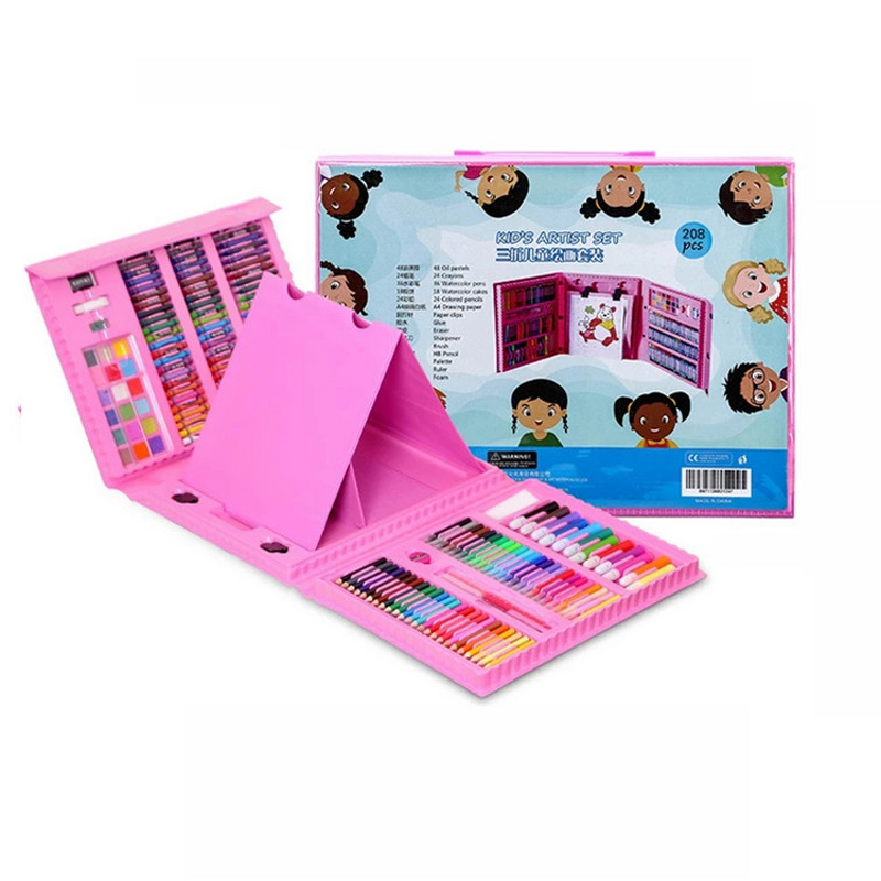 Art Set Manufacturer - Hot Sale 208pcs Deluxe Painting School Supplies Kids Gift Box
