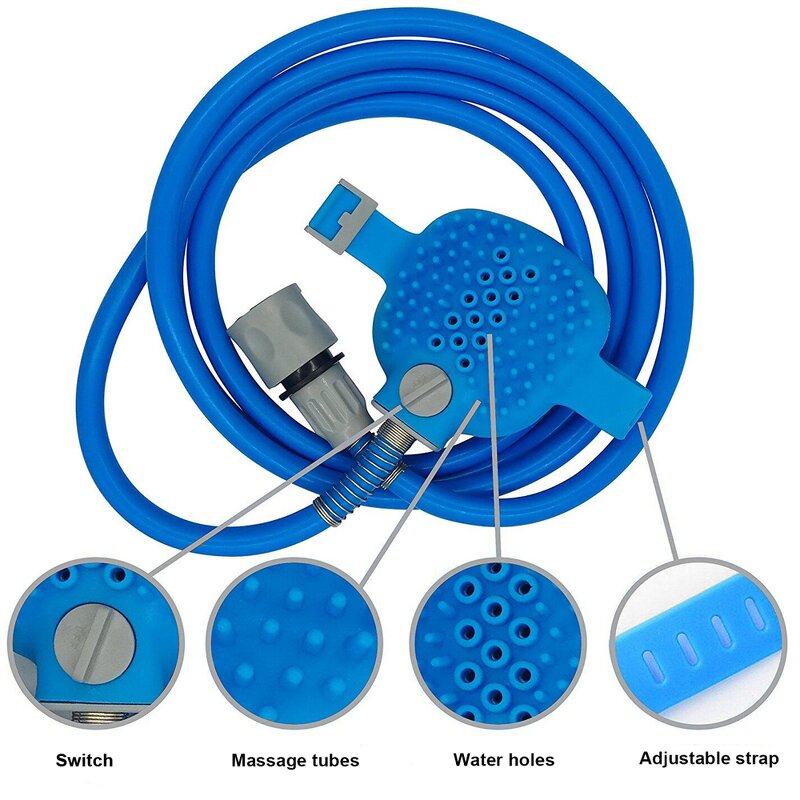 Pet Bath Nozzle Manufacturer - Dog Cleaning Brush Massage Shower Sprayer Scrubber