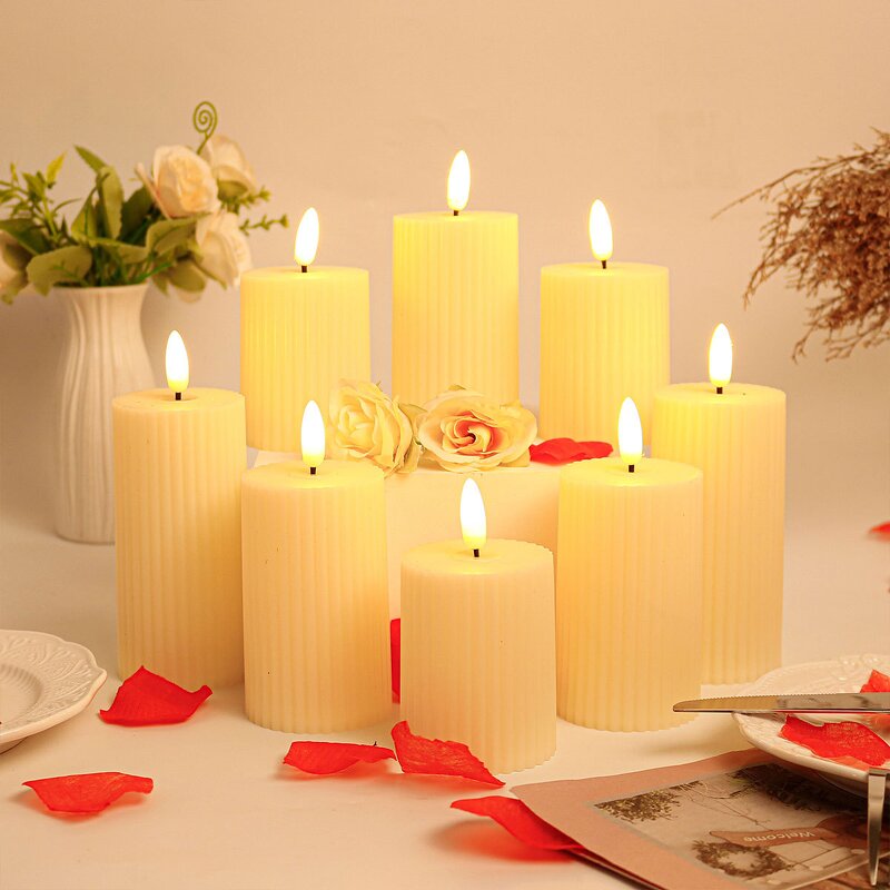 LED Candle Manufacturer - High Quality ABS White Flicker Moving Wick 3D Bullet Shape