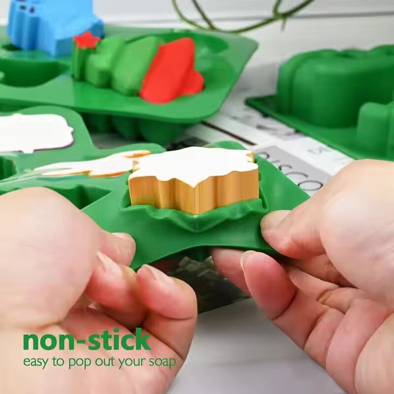 Baking Mold Manufacturer - Christmas Tree Santa Snowman Shape Silicone Non-Stick