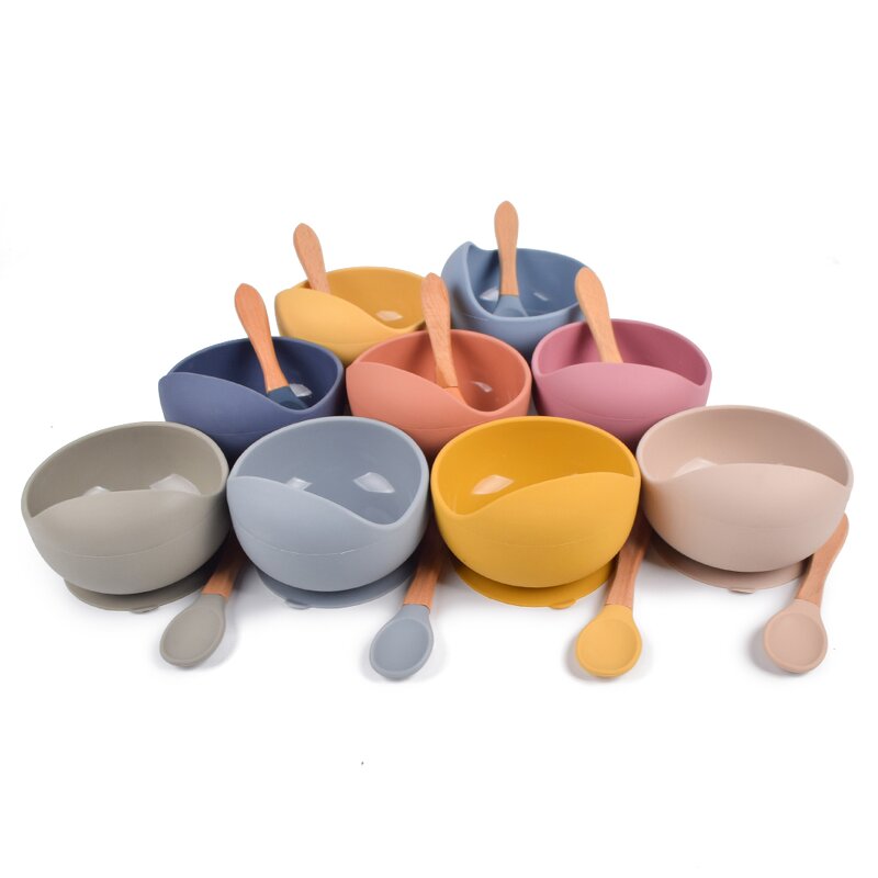 Baby Bowl Set Manufacturer - BPA Free Suction Silicone Bowl and Spoon