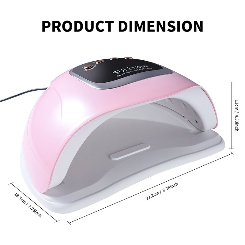 UV LED Nail Lamp - X15 MAX 280W Professional Fast Drying Manicure Tool