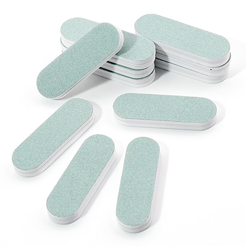 Green-White Nail Buffer - 600/3000 Shining Polish Buffing File Custom Logo