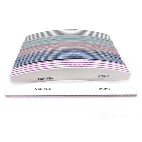 Double-Sided Nail File - Durable Fully Washable Custom Logo 100/180 Grit Tool