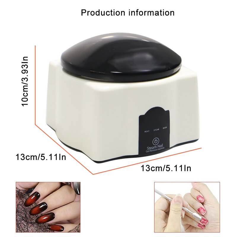 Electric Nail Steamer - Professional Gel Polish Remover Steam Off Removal Machine