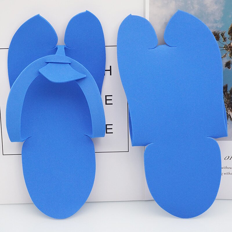 Disposable Pedicure Slippers - Foam Salon Spa Flip Flop Toe Separator Shoes
