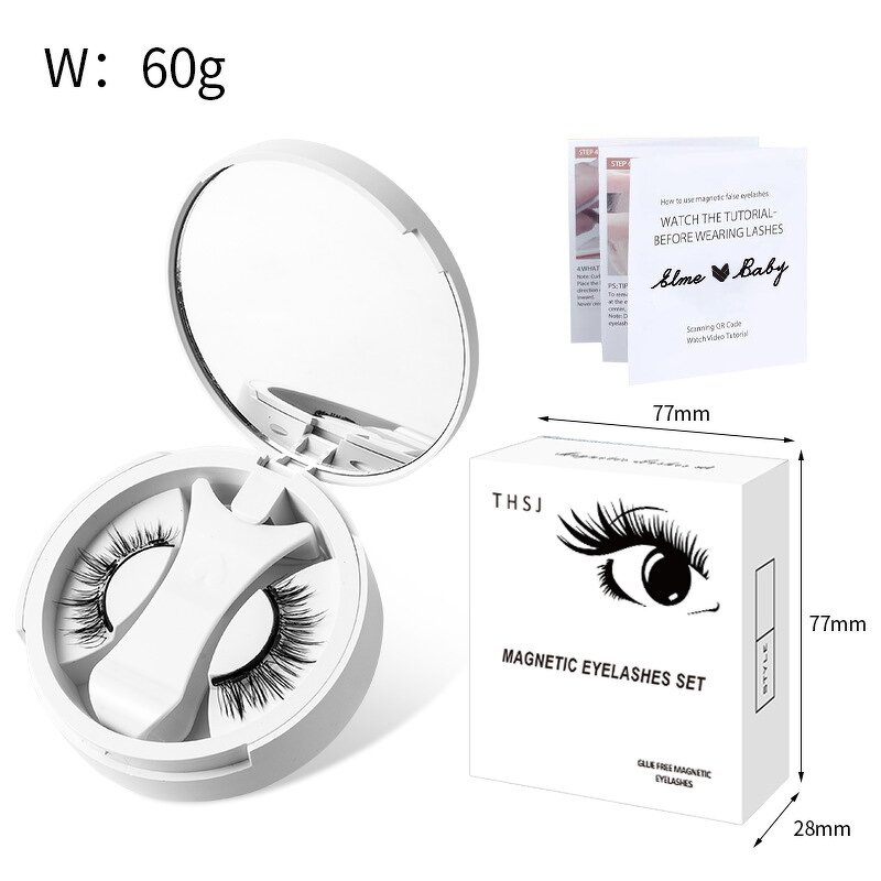 Magnetic Eyelashes Set - Mink 3d Lashes with Magnetic Eyeliner Vendor Tool