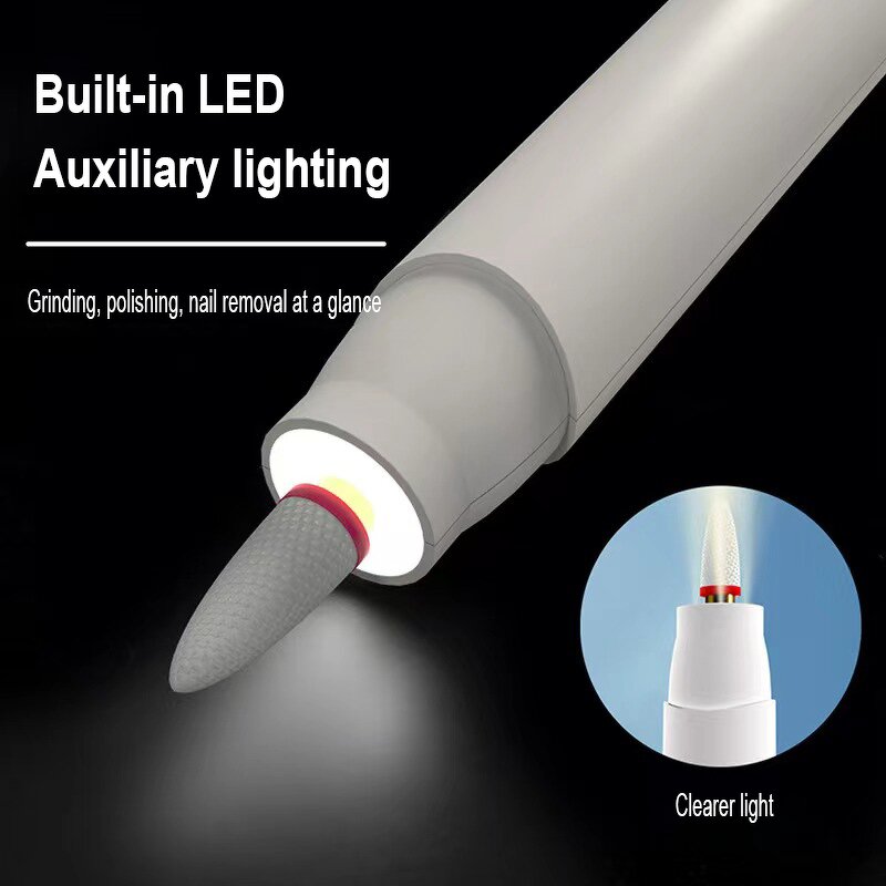 5 Speed Nail Grinder - Portable Rechargeable Cordless LED Display Manicure Tool