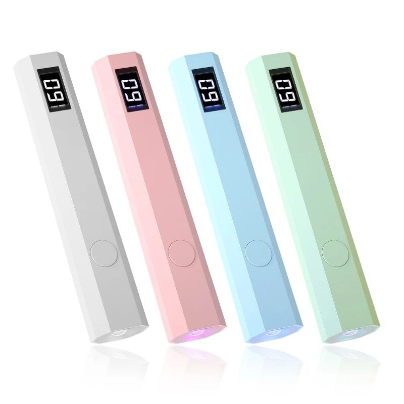 Mini UV Pink Nail Lamp - 3w 42 Leds Rechargeable Enduring Spotlight Beads