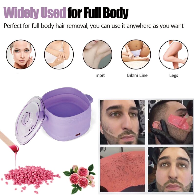 Mini Silicone Wax Warmer - Wholesale Foldable No-Stick Hair Removal Machine
