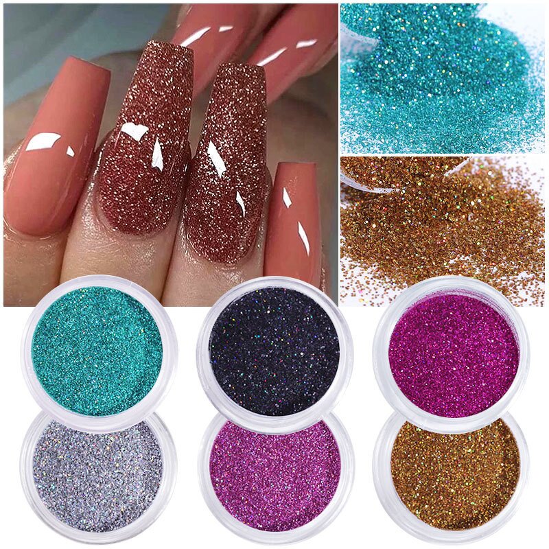 Nail Glitter Set - Hot Sale Ins Gold Silver Heart Butterfly Patch DIY Decor
