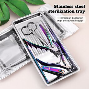 Stainless Steel Sterilization Tray - Wholesale Nail Tool Disinfect Alcohol Plate