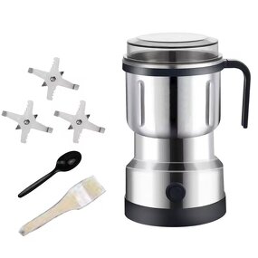 Burr Coffee Grinder - Portable Rechargeable Conical Ceramic for Travel Camping