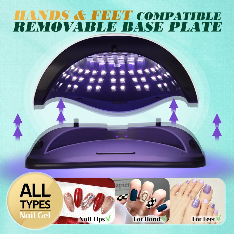 LED Nail Curing Lamp - SUN X25 380W Powerful Drying Light for All Gel Polish