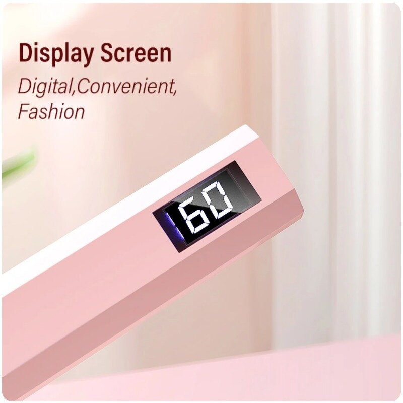 Mini UV Pink Nail Lamp - 3w 42 Leds Rechargeable Enduring Spotlight Beads