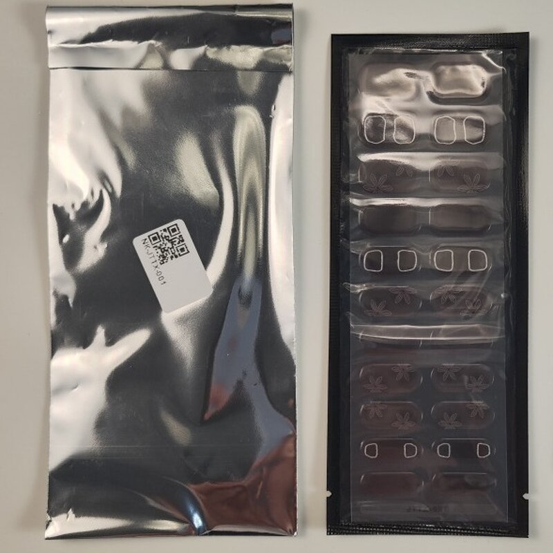 UV Christmas Nail Stickers - 20 Holiday Semi-curable Gel Packaging Decals