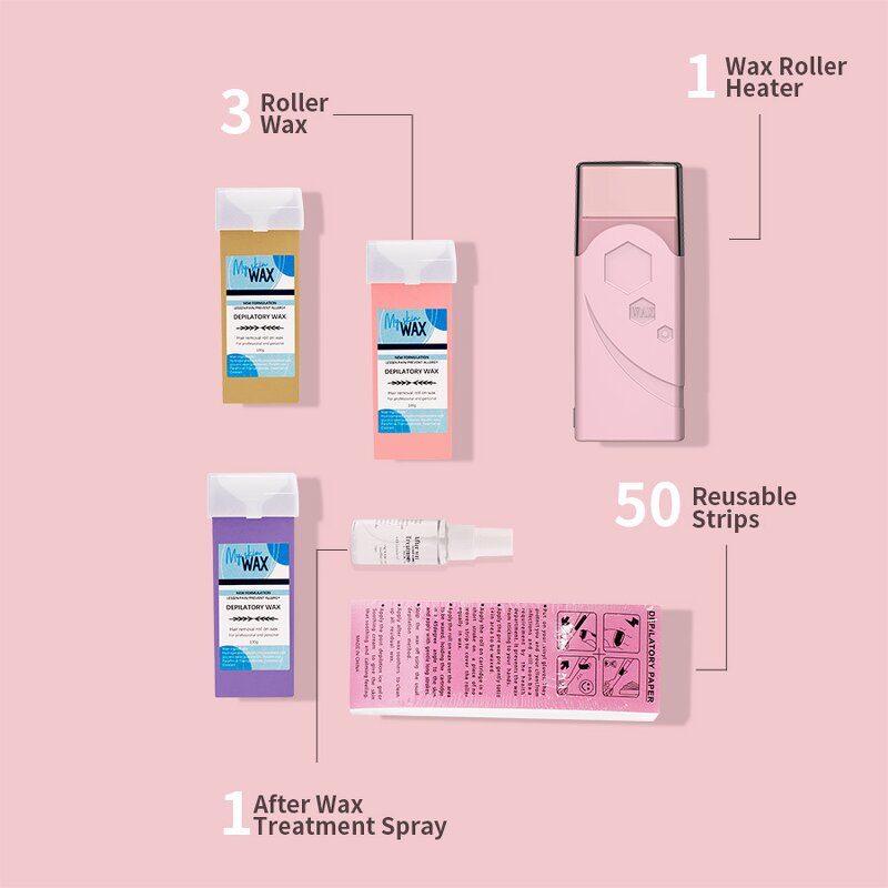 40W Handheld Wax Heater - Single-Stick 100ML Wax Block Melting Hair Removal Tool