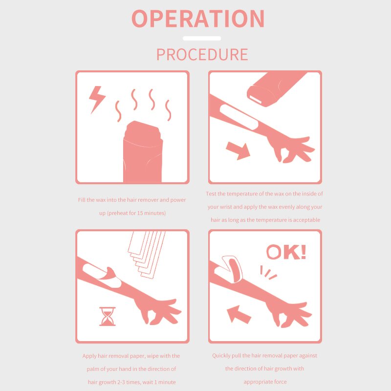 Three-Seat Wax Heater - 300g Powerful Kit with Portable Roll-On Wax Machine