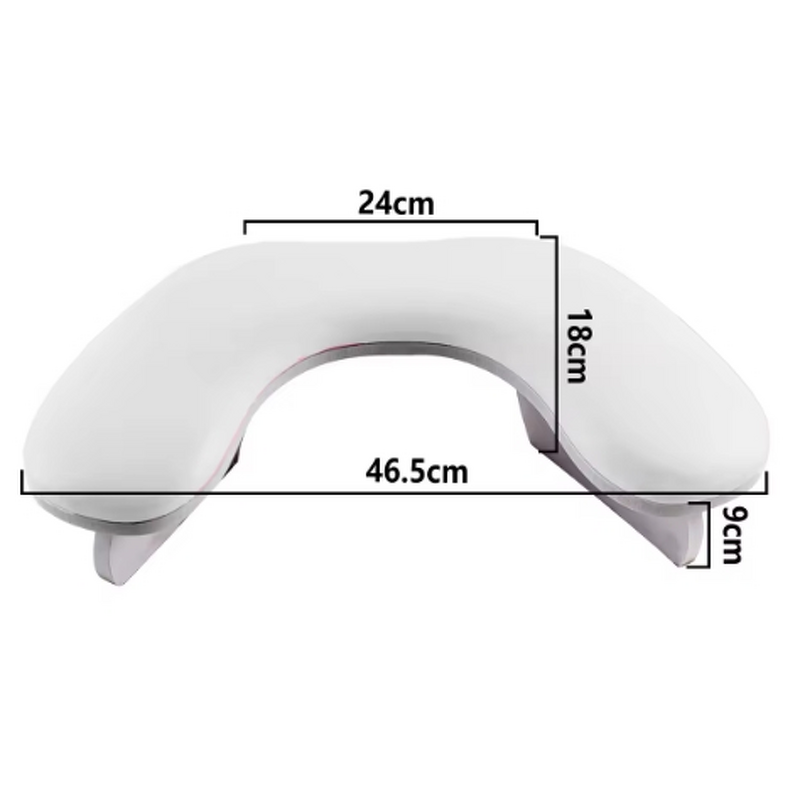U Shape Nail Arm Rest - Luxury Brand Foldable Leather Manicure Hand Pillow