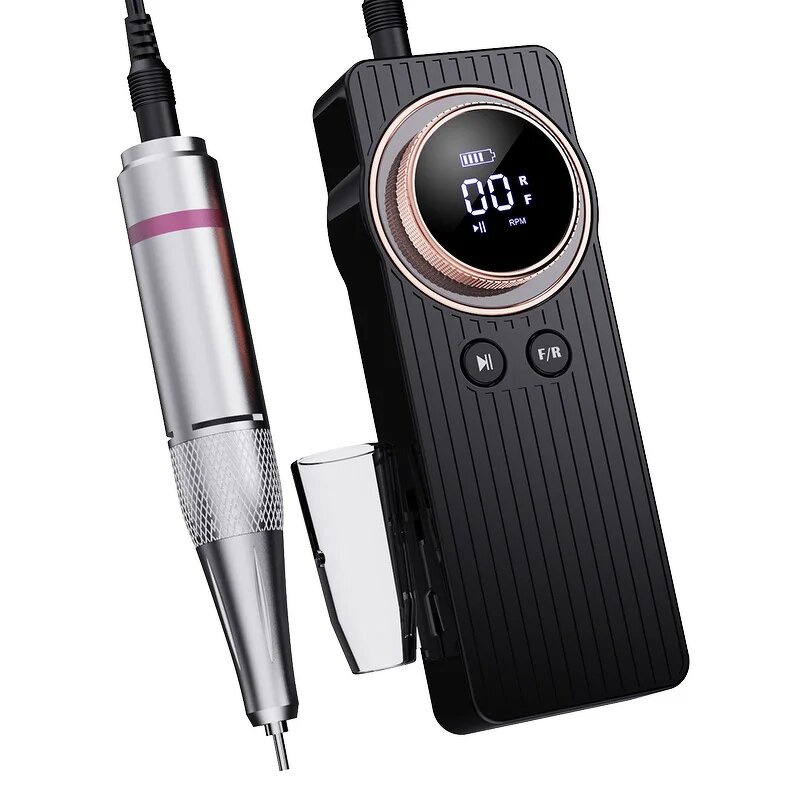 35000RPM Nail Drill Machine - 50W USB Rechargeable Cordless Acrylic Gel Tool